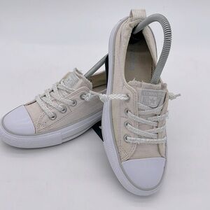 Converse All Star Shoreline Slip-On White Textured Sneakers Shoes Women's Size 7